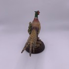 Anri Wood Hand Carved Pheasant Figurine Vintage
