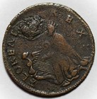 C 1670 New Jersey St  Patrick Farthing  Martin 1c 28-da 9 - Copper Colonial Coin