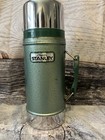 Vintage Aladdin Stanley Steel Thermos Bottle 24oz Wide Mouth A-1350b Green W Box