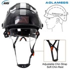 Construction Hard Hat W  Earmuffs Visor Built In Goggles Reflective Stickers