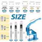 Heavy Duty Eyelet Grommet Machine Tool Kit With 3 Setting Dies   3 Punching Dies