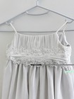Vintage David   s Bridal Flower Girl Dress Girls Size 4 Ivory Beaded Lace Fg9743