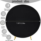 Round Backdrop Cover 7 5ft Wrinkle Free For Photography Wedding Birthday Party