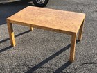 Stunning Milo Baughman For Thayer Coggin Burl Wood Expanding Dinning Table 