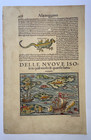 Caribbean   Fantastic Creature 1558 Sebastian Munster Antique Map