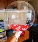 20  Clear Bobo Bubble Balloons - 30 Pack Large Transparent Reusable Tpu