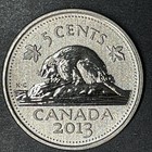 2013 Canada Coin Nickel 5 Cents Frost Beaver Proof Unc Queen Elizabeth Ii Rare