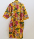 Vintage Cotton Handmade Kantha Robe Japanese Kimono Quilted Kantha Robe Set Of 2