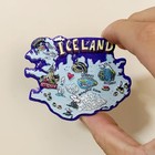 Map Of Iceland Tourist Gift Souvenir Resin Refrigerator Fridge Magnet Home Decor