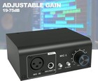 Microphone Preamp  Dynamic And Condenser Mic Pre Amp Booster With 48v Phantom