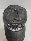 Harley-davidson Distressed Faux Leather Embroidered Logo Piston Checker Flag Hat