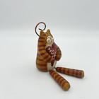Americana I Love Cats Brown Striped Cat Figurine Shelf Sitter Resin Decor