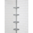 4 Tier Tension Corner Shower Organizer Caddy In Grey