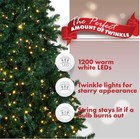 7 5 Ft Pre-lit Led Spruce Artificial Christmas Tree W  1200 Warm White Lights 