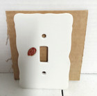Vintage White Porcelain Light Switch Cover Plate 