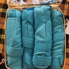 The Sleep Styler Large Heat-free Hair Rollers 8-count 6in Blue W  Carry Case