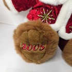 Christmas Snowflake Teddy Plush Bear 2005 Dan Dee Santa Suit Stuffed Animal 22 
