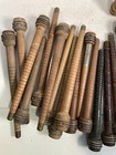 Wood Spools Bobbins Wooden Industrial 3 -8 75  Vintage Quills Mix Lot-30 