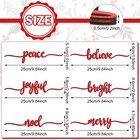 12 Pcs Christmas Wood Place Cards 6 Styles Rustic Signs Decor