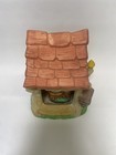 Vintage Ceramic Owl Tree House Night Light Lamp Woodland Cottage Working