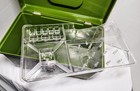 Vintage Sewing Box Green With Tray Wil-hold Wilson 9 3 4    X 6    X 5 1 2   - See Pic