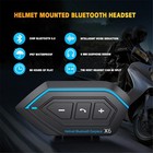 Motorcycle Helmet Headset Wireless Bluetooth Headphone Speaker Hands-free X6 Us