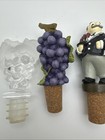 Wine Bottle Stopper Lot Grapes Sommelier Barware Wine Lover Gift