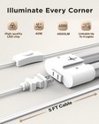 6-pack Led Workshop Lights suitable For4-foot  approx 1 2-meter  Workshops white