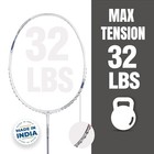 Yonex Badminton Racquet Astrox Attack 9 Pearl White Pre-strung Racquet