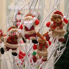4 Pcs Christmas Hanging Ornament Santa Claus Snowman Doll Xmas Tree Decor Gift 