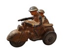Vintage Barclay Manoil Lead Soldier Toys Motorcycle Sidecar  Very Rare