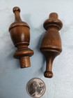 Lot Of 2 Nos Wooden Finials  515