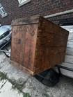 Shredded Whole Wheat Vintage Original Wooden Advertising Crate Box Brown black