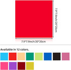 12pcs Gel Light Filter Color Correction Colored Overlays Transparent Color Film