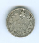 Canada 1908 Ten Cents--circulated