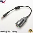 Usb To 3 5mm Mic headphone Jack Stereo Headset Audio Adapter 7 1 Sound Card New
