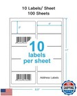 Shipping Address Labels  2  X 4  Address Labels For Laser And Inkjet Printers