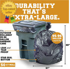 95-96 Gallon Heavy Duty Trash Bags Garbage Bags Puncture-resis