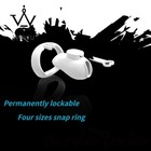 New Resin Chastity Cage Permanent Locking Male Cb Lock Sissy Training Abstinence