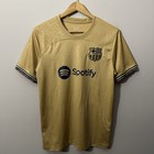Robert Lewandowski Fc Barcelona 2022-2023 Away Soccer Jersey Mens Medium Gold