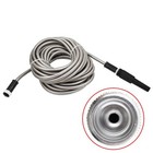 Stainless Steel Metal Garden Water Hose Pipe 25 50 75 100ft Expandable Flexible