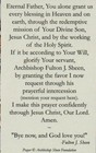Blessed Fulton J  Sheen - Prayer  2 X 3 5   Heavy Paperstock Holy Card