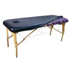 Massage Table Cover With Face Hole  28 Inches 28w X 74l X 4h Inch 1pack Black