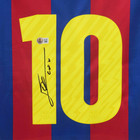 Lionel Messi Signed Fc Barcelona Home Soccer Jersey  10 With Beckett Witness