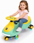 12v Kids Electric Swing Car 2-in-1 Wiggle Ride On  360 Steering Pedal Toy