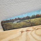 Hand Saw With Painting Vintage Hand Painted Red Barn Farmers Country Landscape