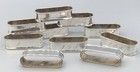 Set Of 11 International   N141 Sterling Silver Napkin Rings  Monogramed