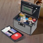 Medicine Lock Box With Key  Aluminum Alloy Lock Box For Medication