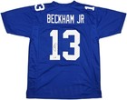 New York Giants Odell Beckham Jr  Signed Blue Jersey Beckett Wit