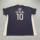 Polo Ralph Lauren Usa 10 Rugby Big Pony Polo Shirt Men   s Xl  Navy Custom Fit
